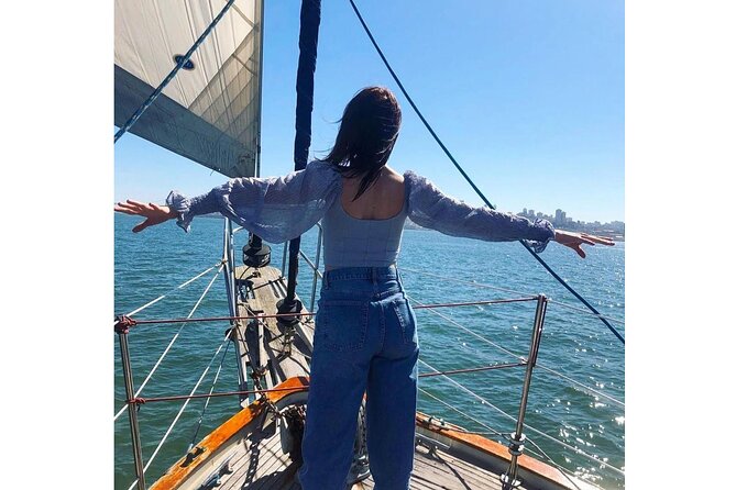 1.5-Hour San Francisco Bay Sailing Tour - Teak decks, bronze fittings, and real sailing energy