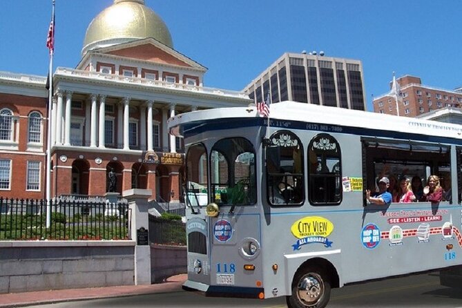 1 or 2 Day HOP-ON & HOP-OFF Narrated Trolley Tour of Boston - Stop 1 to 3: Quincy Market, Faneuil Hall, Aquarium area, then Old North and North End