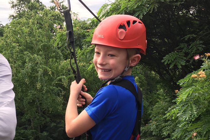 3 Zipline Adventure at Coral Crater with Optional Waikiki Shuttle - Tandem Ziplining for Kids 40-60 lbs, Plus Comfort for Nervous Adults