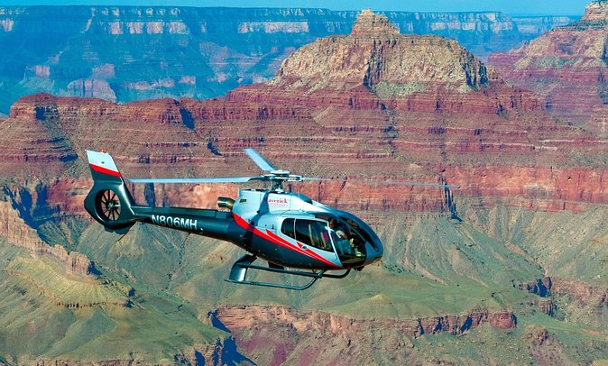 45-minute Helicopter Flight Over the Grand Canyon from Tusayan, Arizona - South Rim lift-off and the Kaibab National Forest feel