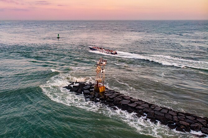 45-Minute Sea Rocket Speed Boat & Dolphin Cruise in Ocean City MD - The coast views from the inlet: what makes the scenery worth it