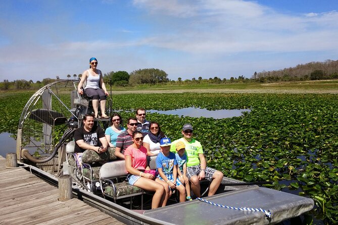 60 min. Everglades Airboat ride & pick-up ,small group +pro guide - Wildlife show after the boat: rescued alligators and hands-on time