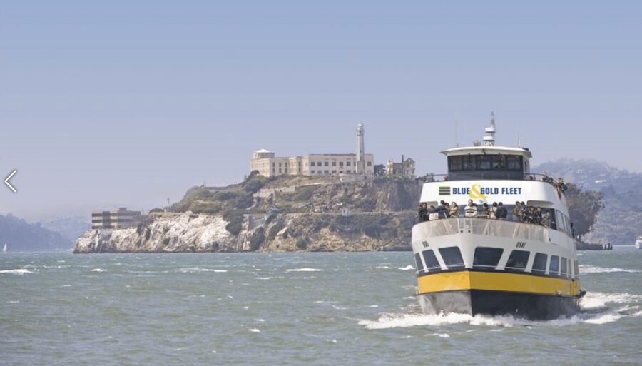 Alcatraz Island Prison Tour & Bay Cruise Combined Package - The bay cruise route: Golden Gate Bridge plus Presidio and Crissy Field