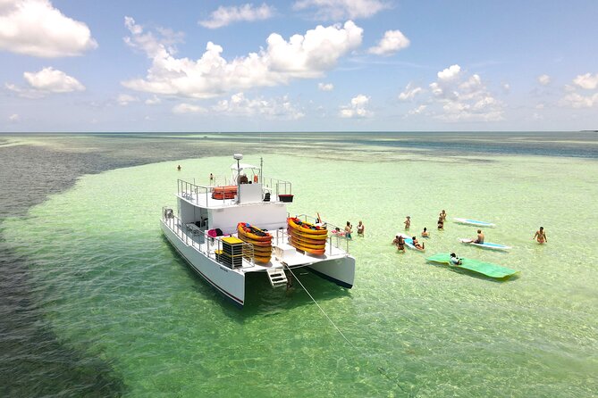 All-Inclusive Sandbar Safari with Dolphin Playground Encounter - Jewfish Basin: shallow water, clear views, and sandbar-style chilling