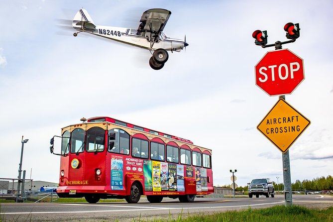Anchorage Trolley's Deluxe City Tour - Entering Anchorage on a Red Trolley From 545 W 4th Ave