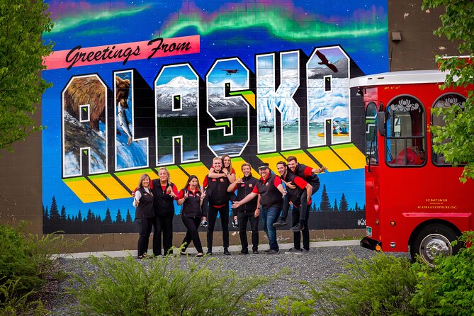Anchorage Trolley's Deluxe City Tour - The Alaska Railroad Depot and Other Landmarks Along the Route