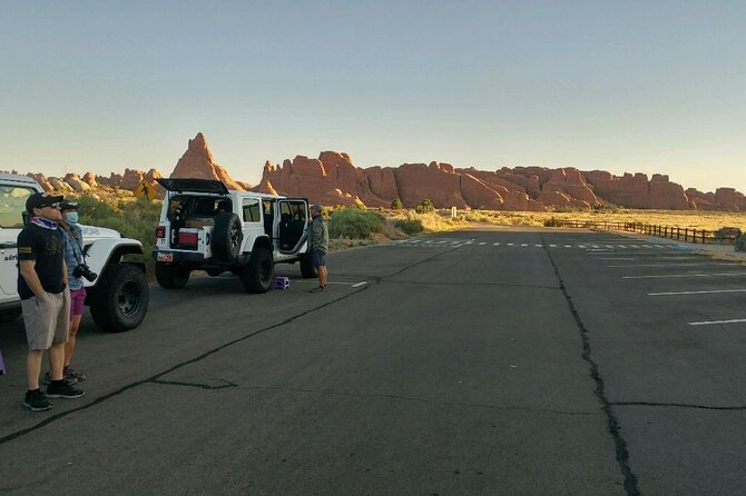 Arches National Park Back Country Adventure from Moab - Beyond arches: Utah Raptor State Park, dinosaur tracks, and La Sal views