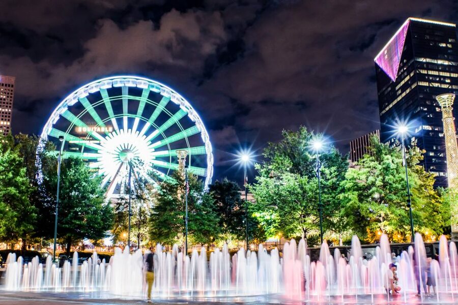 Atlanta: SkyView Ferris Wheel Ticket - Standard vs VIP skip-the-line: 7 to 12 minutes or about 20