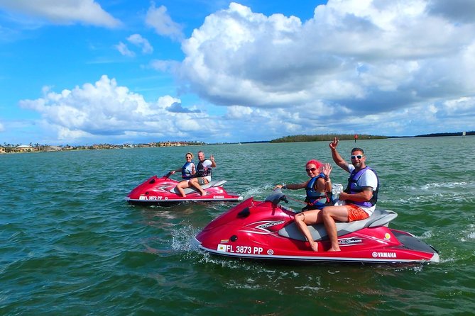 Avi's Premium Dolphin Tour by Jet Ski - Jet Ski Setup, Life Jackets, And The 400 Lb Rule
