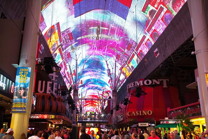 Big Bus Las Vegas: Sightseeing Night Tour by Open-Top Bus - The core route: Downtown Vegas, then the Strip in full lights