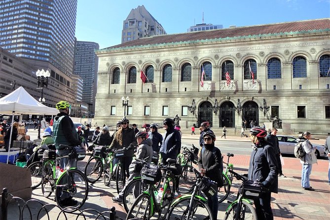 Boston City View Bicycle Tour: History and Landmarks - Copley Square Landmarks, From Trinity to Boston Public Library