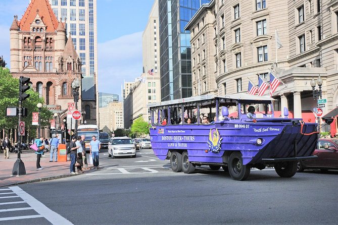 Boston Duck Boat Sightseeing City Tour with Cruise Along Charles River - From Streets to Splashdown: Charles River Views in a 20-Minute Boat Ride