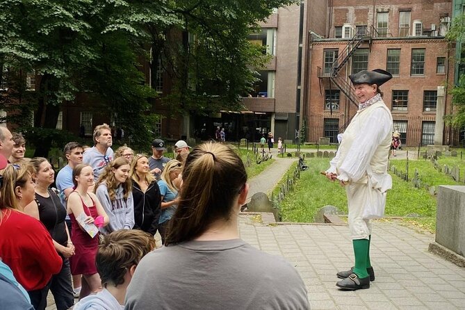 Boston Freedom Trail Walking Tour with Costumed Guide - Old State House and the Boston Massacre, then Samuel Adams in marble
