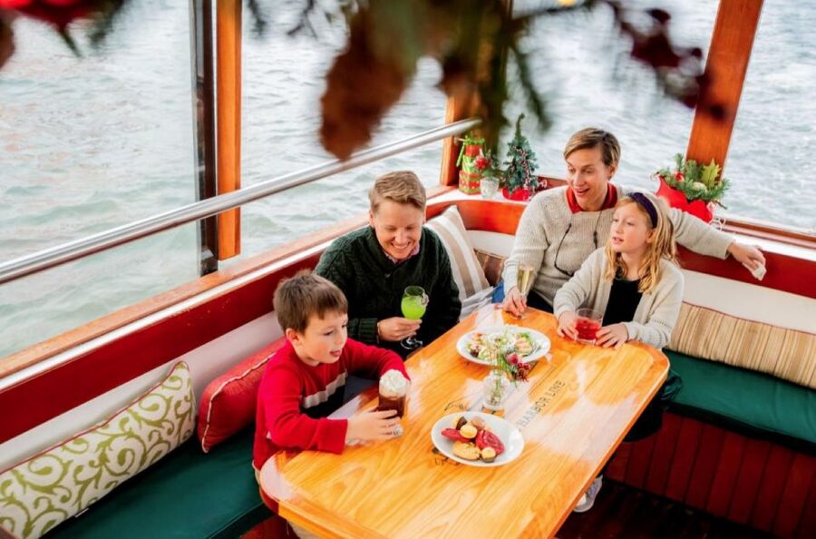 Boston: Harbor Sunset Yacht Cruise - Onboard bar and snacks: credit cards only, lines happen