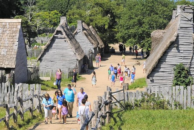 Boston to Plymouth Day-Trip including Quincy, Plimoth Patuxet and Mayflower II - Plymouth Rock and Harbor: iconic sights with smart short stops