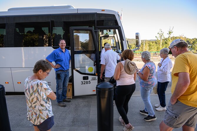 Bus Tour of Mount Rushmore and the Black Hills - Mount Rushmore in the Morning Sun, plus Why the View Is Planned