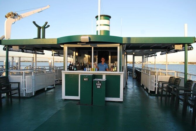 Charleston Harbor History Day-Time or Sunset Boat Cruise - Dolphins and pelicans: nature joins the narration