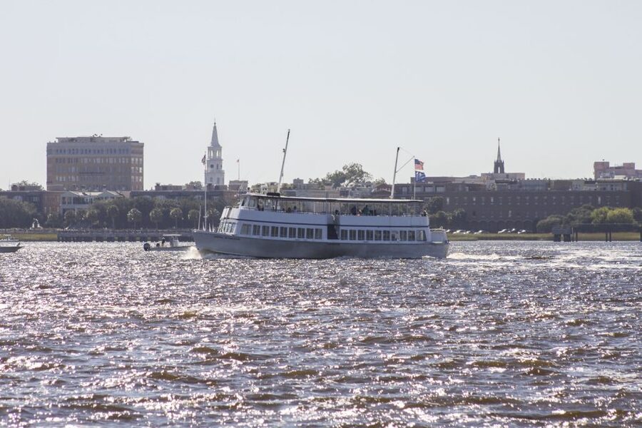Charleston: Sightseeing Harbor Tour & Dolphin Watch - USS Yorktown CV-10 and the Weight of Naval History