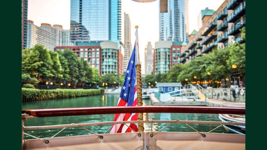 Chicago: Architecture Boat Tour with Drinks - Landmarks in motion: Willis Tower, Wrigley Building, Tribune Tower, and more