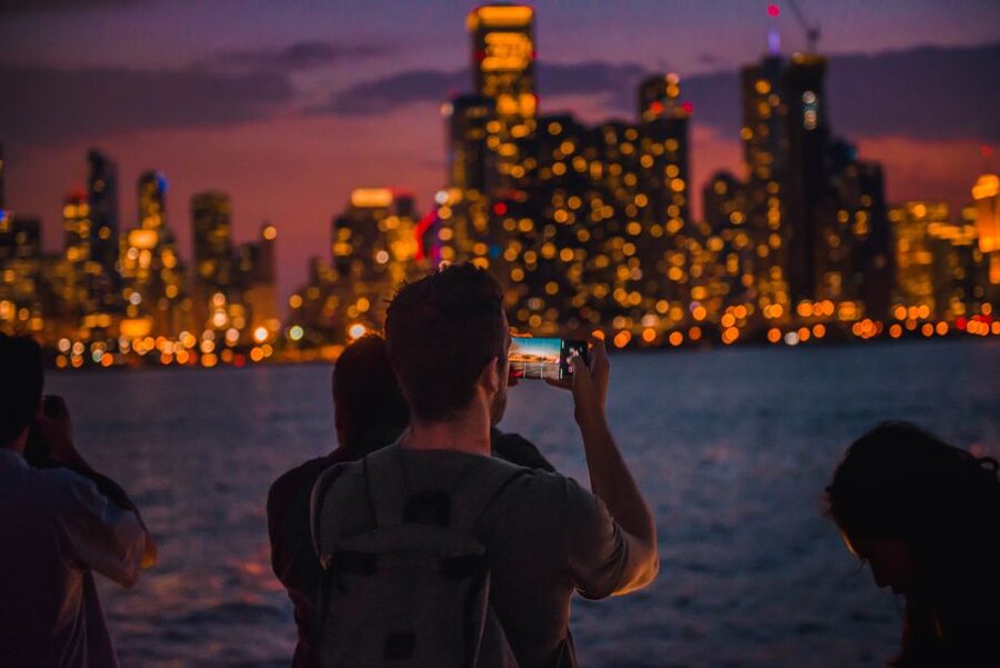 Chicago by Night River and Lake Cruise - The Route in Plain English, River to Locks to Open Water