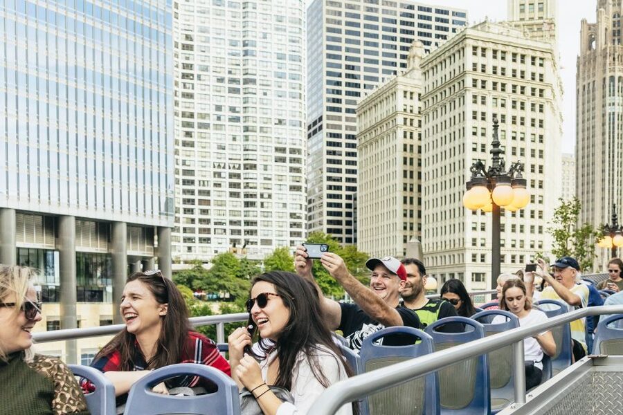 Chicago: Hop-on Hop-off Sightseeing Tour by Open-top Bus - The core downtown loop: passing Willis Tower and catching Millennium Park