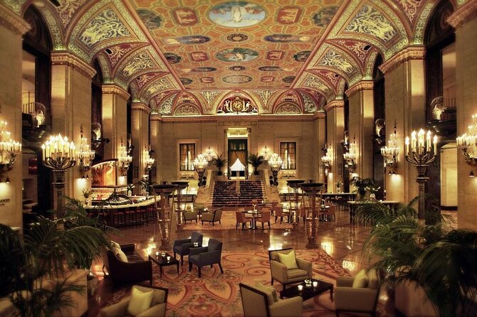 Chicago's Secret Interiors Architectural Walking Tour - Stop 6: Marquette Building, Chicago window design and mosaics