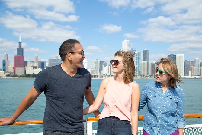 Chicago Sightseeing River and Lake Cruise - Pass-by highlights: Navy Pier, Wrigley Building, museums, and Soldier Field