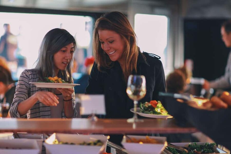 City Cruises Norfolk: Lunch, Brunch, or Dinner Buffet Cruise - Outdoor patio deck: where to go for air and photos