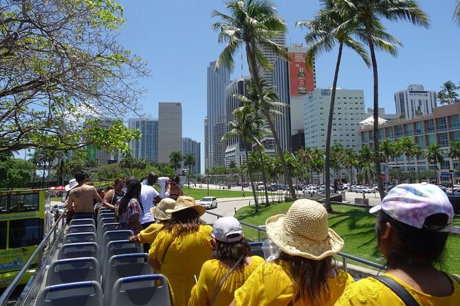 City Half Day Tour of Miami by Bus with Sightseeing Cruise - South Beach and downtown on a double-decker bus