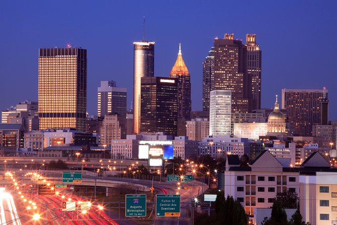 City Lights Atlanta Night-Time Tour with Photos & Dinner Stop - Little Five Points: indie shops, bar culture, and street-life energy