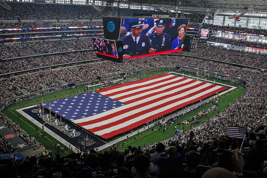 Dallas: Cowboys AT&T Stadium Tour with Transportation - Guided stadium tour: radio box and press box first