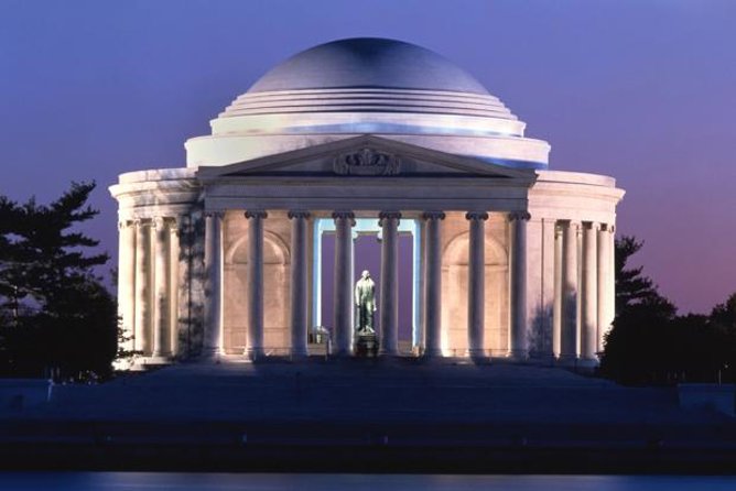 DC Memorials Night Tour: Glass-Roof Convertible Upgrade Option - National World War II Memorial, Then Jefferson and MLK Jr