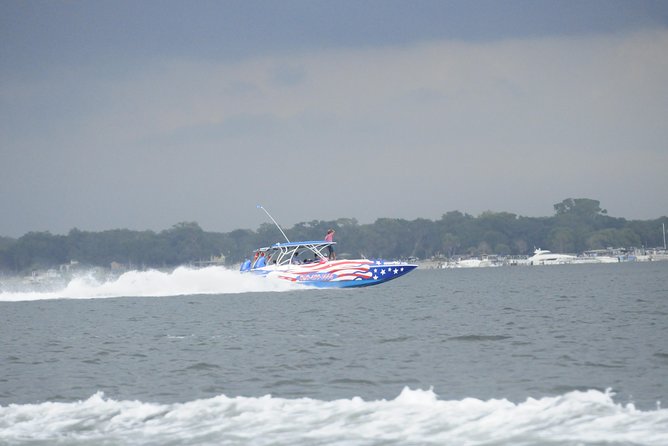 Dolphin-Watching Speedboat Cruise in Destin Harbor - Speed, music, and that shaded-jet-boat sweet spot for families