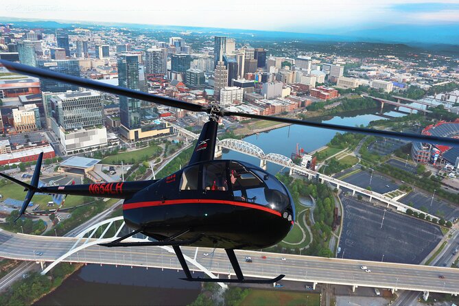 Downtown Nashville Helicopter Tour - Small group comfort, plus the 275 lbs rule that drives the reality of who can fly