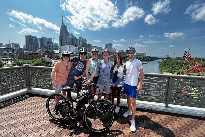 Downtown Nashville's Hidden Gems E-bike Tour - John Seigenthaler Pedestrian Bridge: The View That Makes the City Click