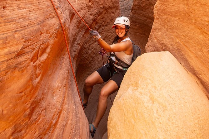 East Zion 4 Hour Slot Canyon Canyoneering UTV Tour - Rappelling instruction: how guides help you stop overthinking it