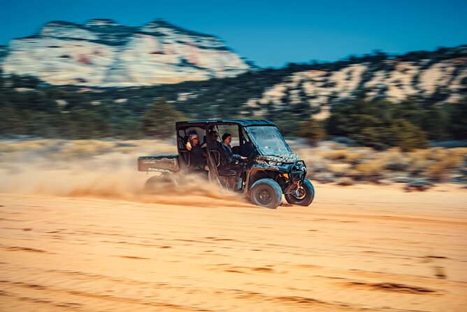 East Zion Canyoneering: Elkheart Canyon & UTV Tour - Getting started at Sinclair Gas Station, then heading out fast