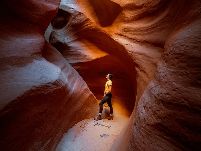 East Zion: Crimson Slot Canyon Exploration and UTV Tour - Crimson Slot Canyon Up Close: Tall Walls, Tight Passages