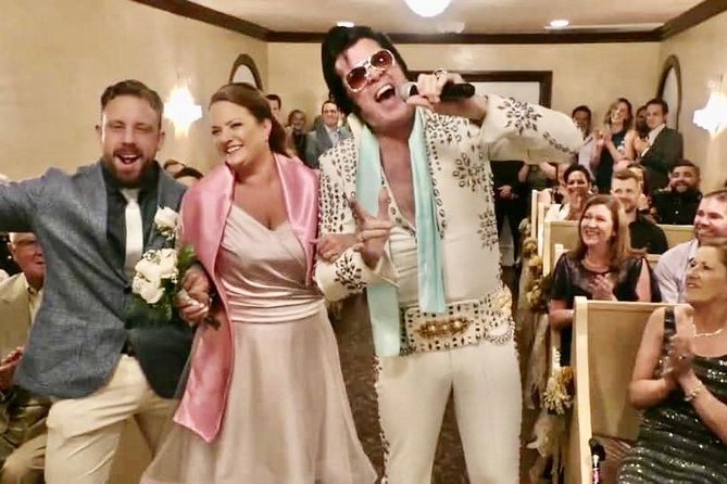 Elvis Themed Wedding or Vow Renewal at Graceland Wedding Chapel - The limo pickup from the Strip or downtown changes the whole trip