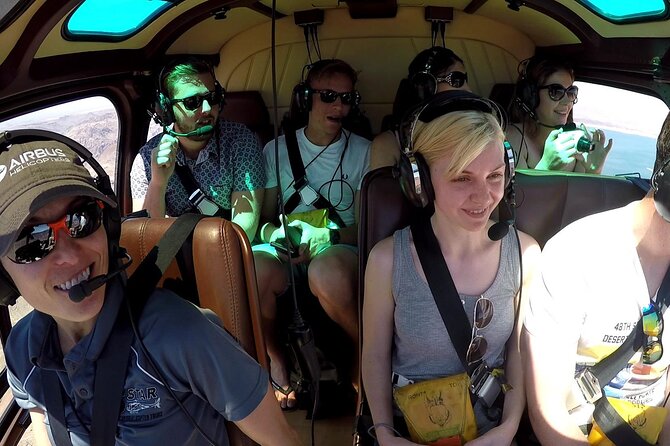 Extended Grand Canyon West Rim Air-Only Helicopter Tour - Strip flyover, pilot headphones, and comfort for small helicopters