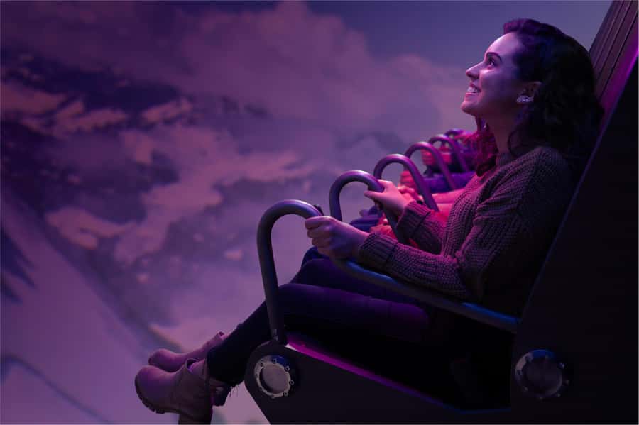 Flyover in Chicago: An Immersive Flying Theatre Experience - Your seat, the 65-foot screen, and the special effects you feel