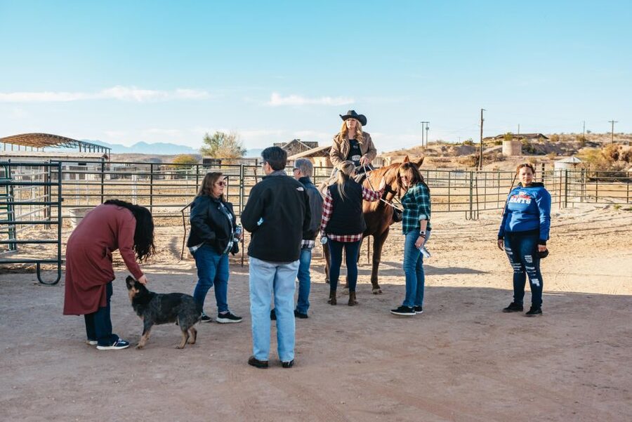 From Las Vegas: Desert Sunset Horseback Ride with BBQ Dinner - From the Strip to the Mojave: the switch you feel fast