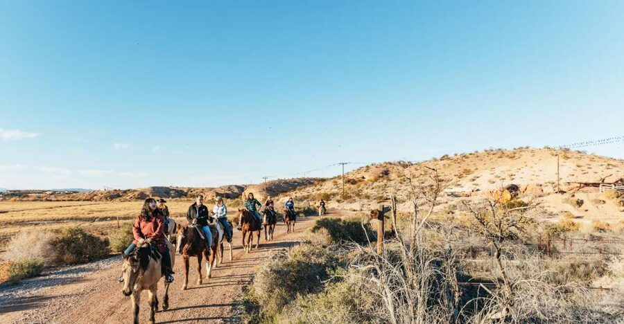 From Las Vegas: Desert Sunset Horseback Ride with BBQ Dinner - Campfire BBQ dinner: what’s served and why it lands