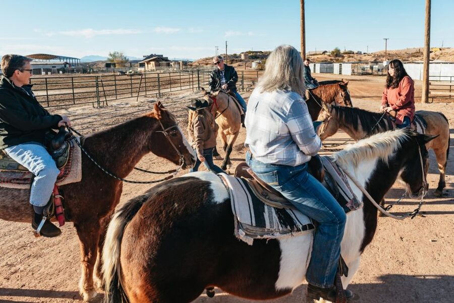 From Las Vegas: Desert Sunset Horseback Ride with BBQ Dinner - Pickup and the 6-hour rhythm: what the day actually feels like