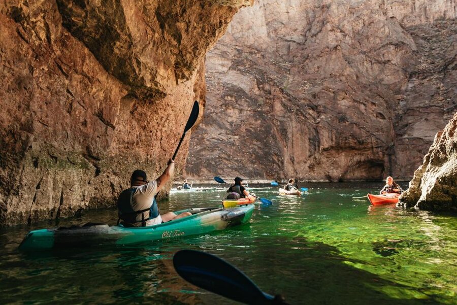 From Las Vegas: Emerald Cave Guided Kayaking Tour - Emerald Cave: what that green-water stop really feels like