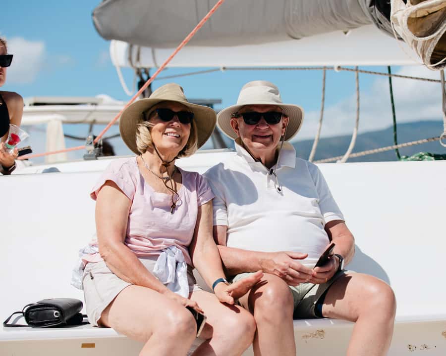 From Ma'alaea: 'Alihilani Sunset Sail Catamaran Tour - Drinks, Hors d’oeuvres, and the Crew That Keeps It Going