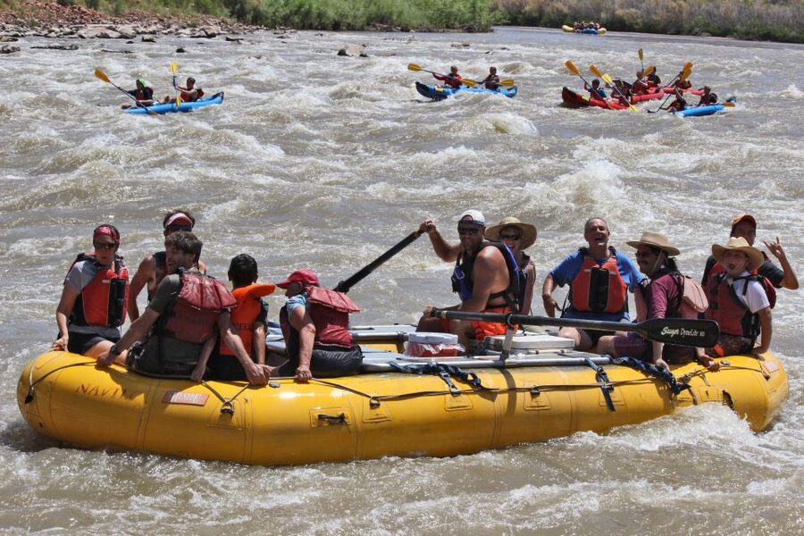 From Moab: Colorado River Guided Rafting Trip - Class 1 and 2 rapids, how much thrill you should expect