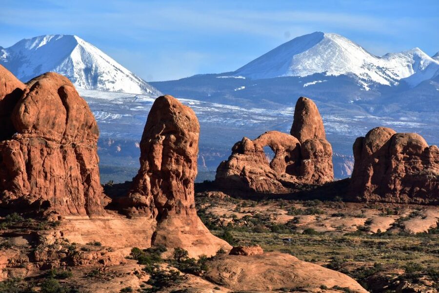 From Moab: Half-Day Arches National Park 4x4 Driving Tour - That First Climb and the Switch From Road to Sandstone