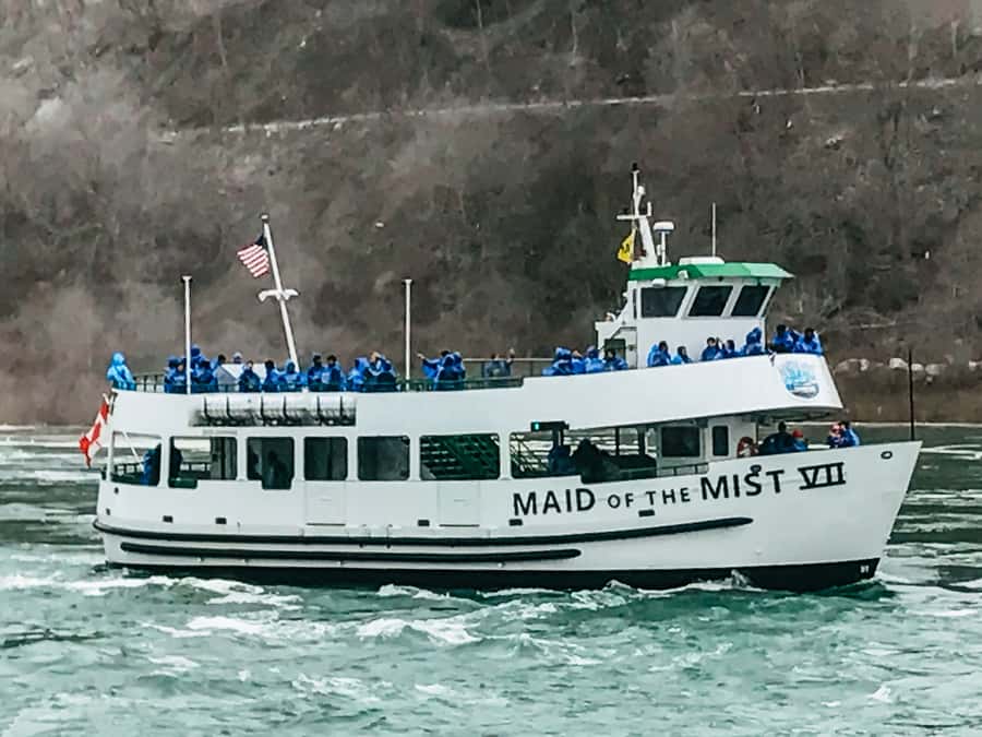 From NYC: 1-Day Niagara Falls Tour - Maid of the Mist boat ride: optional, dramatic, and date-dependent