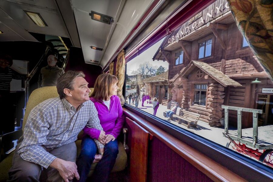 From Williams: Grand Canyon Railway Round-Trip Train Ticket - Williams to the Grand Canyon, without the hassle math
